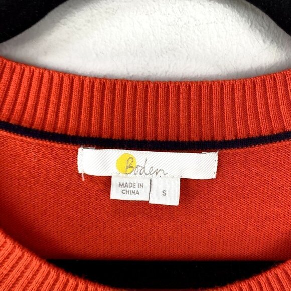 Boden Logan Pullover Wool Sweater Orange S - Picture 2 of 10